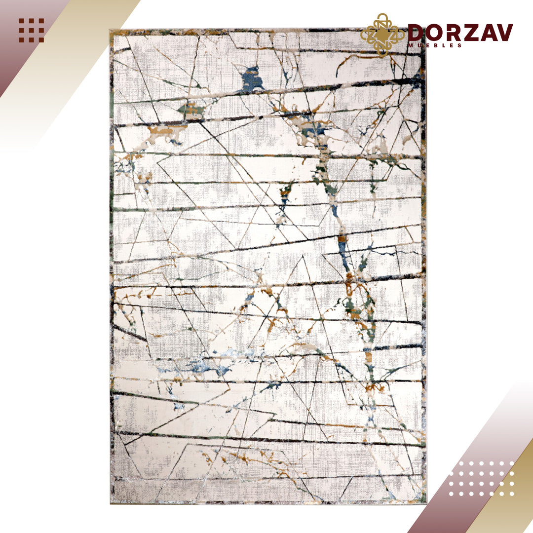 Tapete Decorativo Zaria T2199 Gris / Crema – Abstracto · Interior
