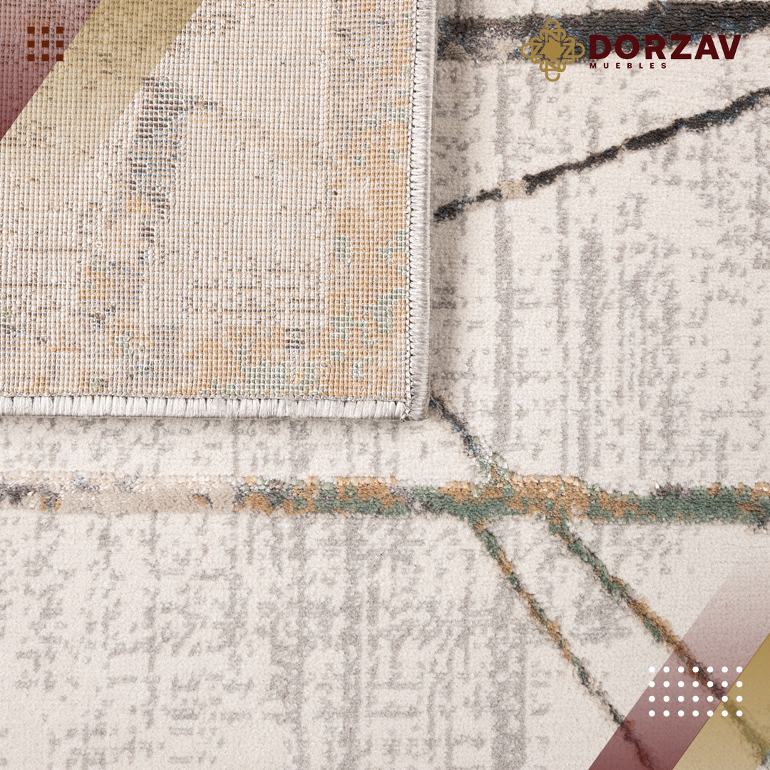 Tapete Decorativo Zaria T2199 Gris / Crema – Abstracto · Interior