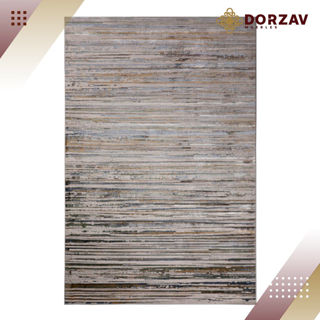 Tapete Decorativo Zaria T2200 Gris / Crema – Contemporáneo · Interior