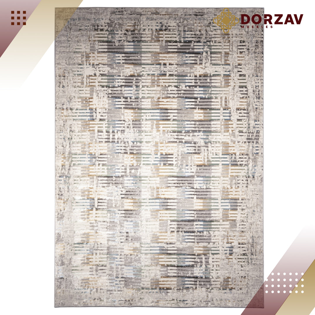 Tapete Decorativo ZARIA T2237 Gris / Crema – Abstracto · Interior