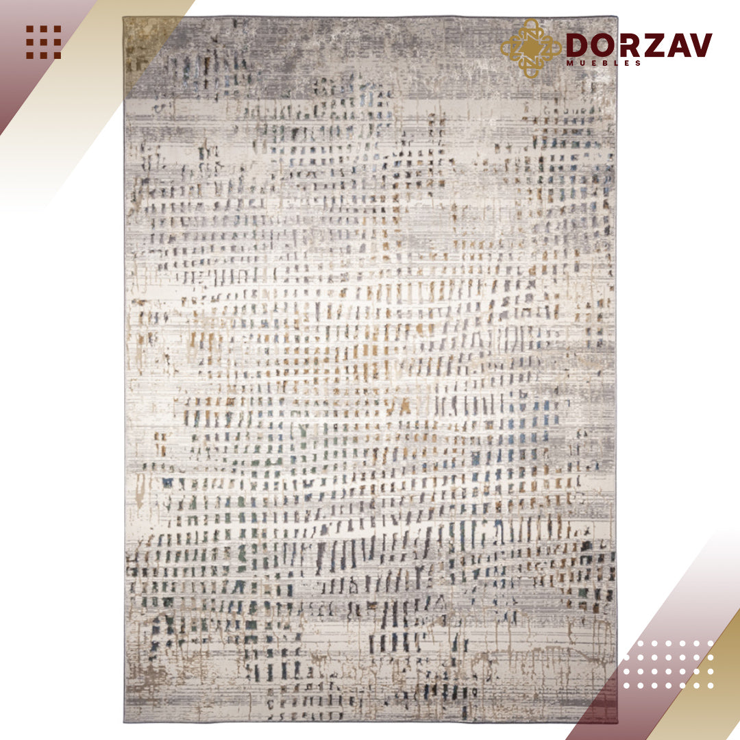 Tapete Decorativo Zaria T2238 Gris / Crema – Abstracto · Interior