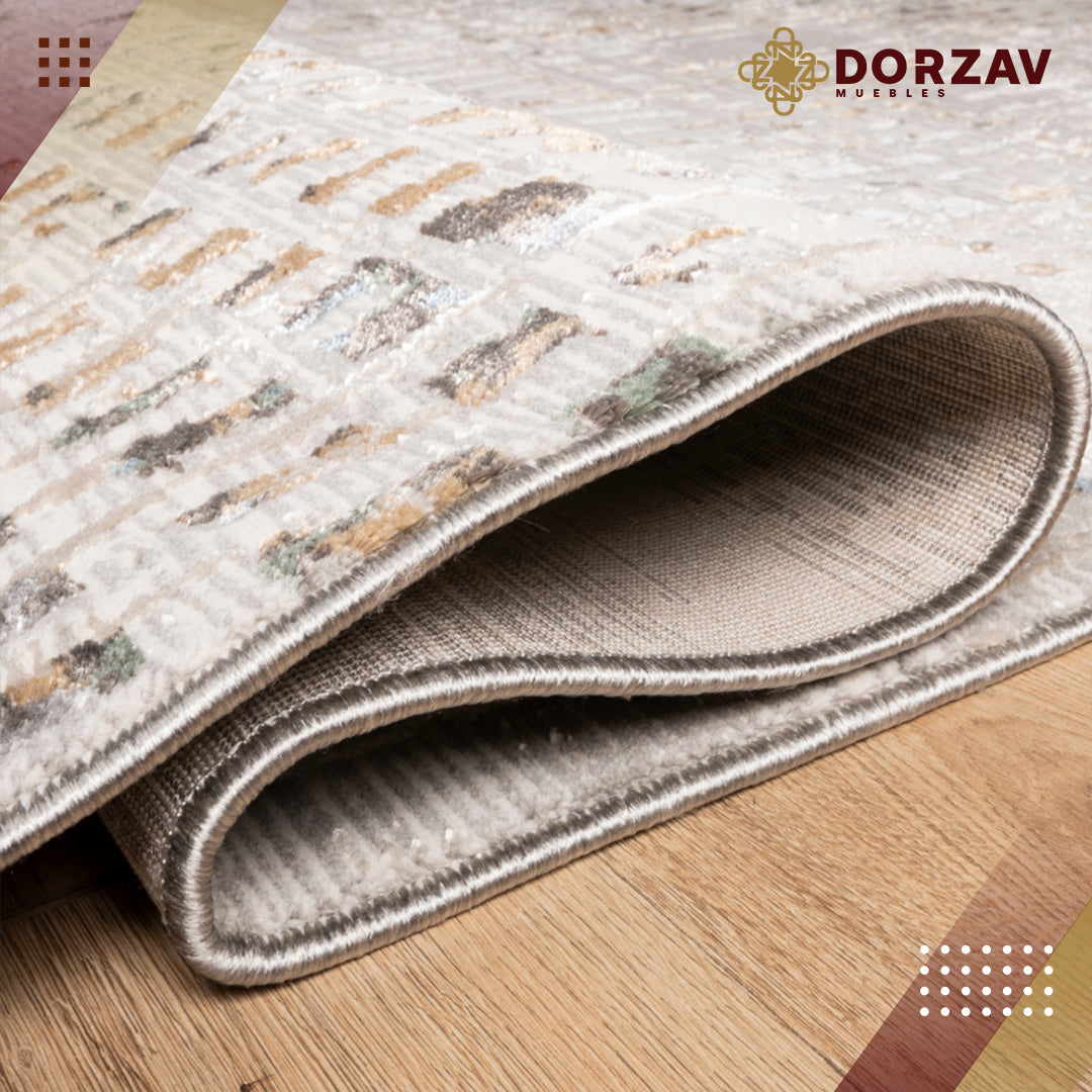 Tapete Decorativo Zaria T2238 Gris / Crema – Abstracto · Interior