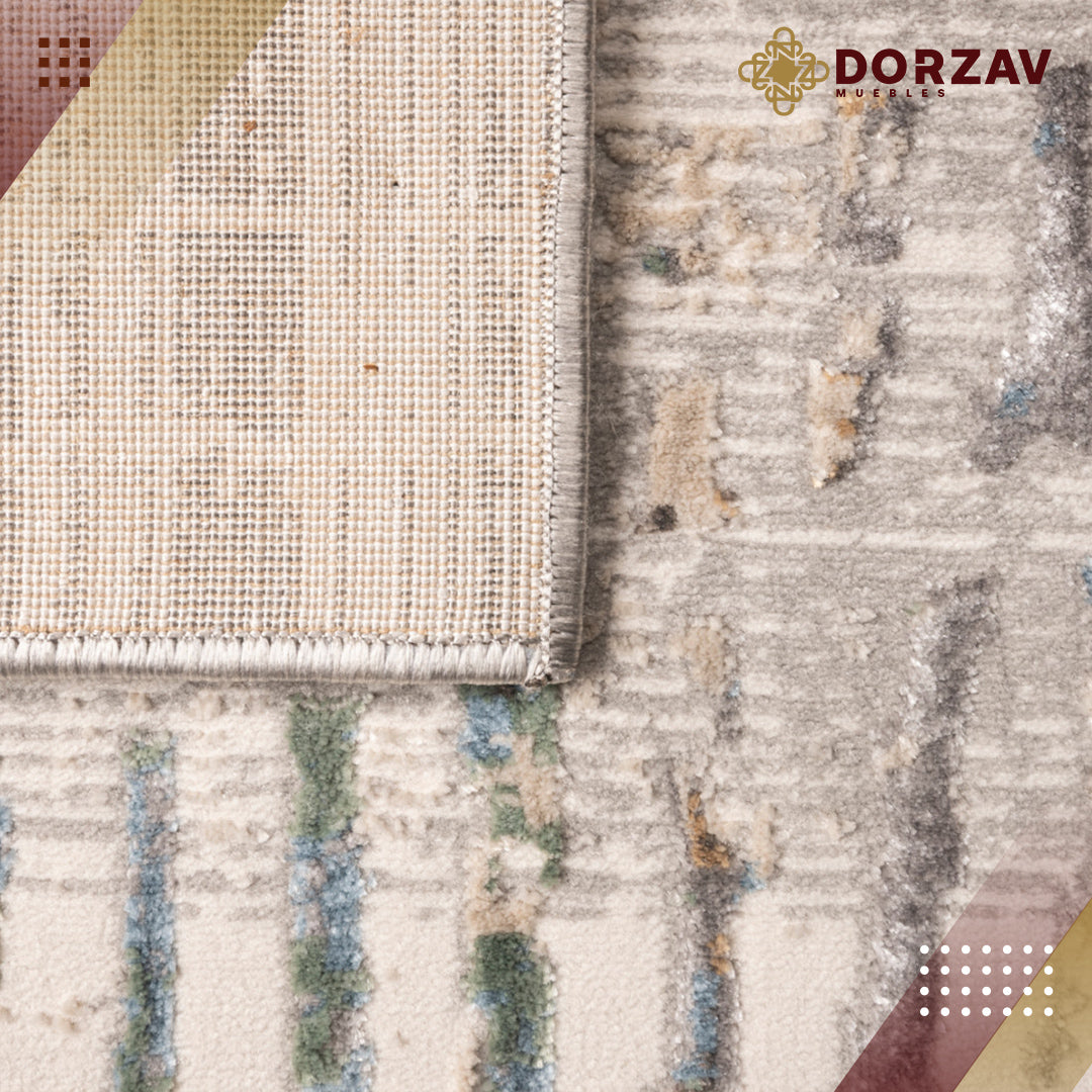 Tapete Decorativo Zaria T2238 Gris / Crema – Abstracto · Interior
