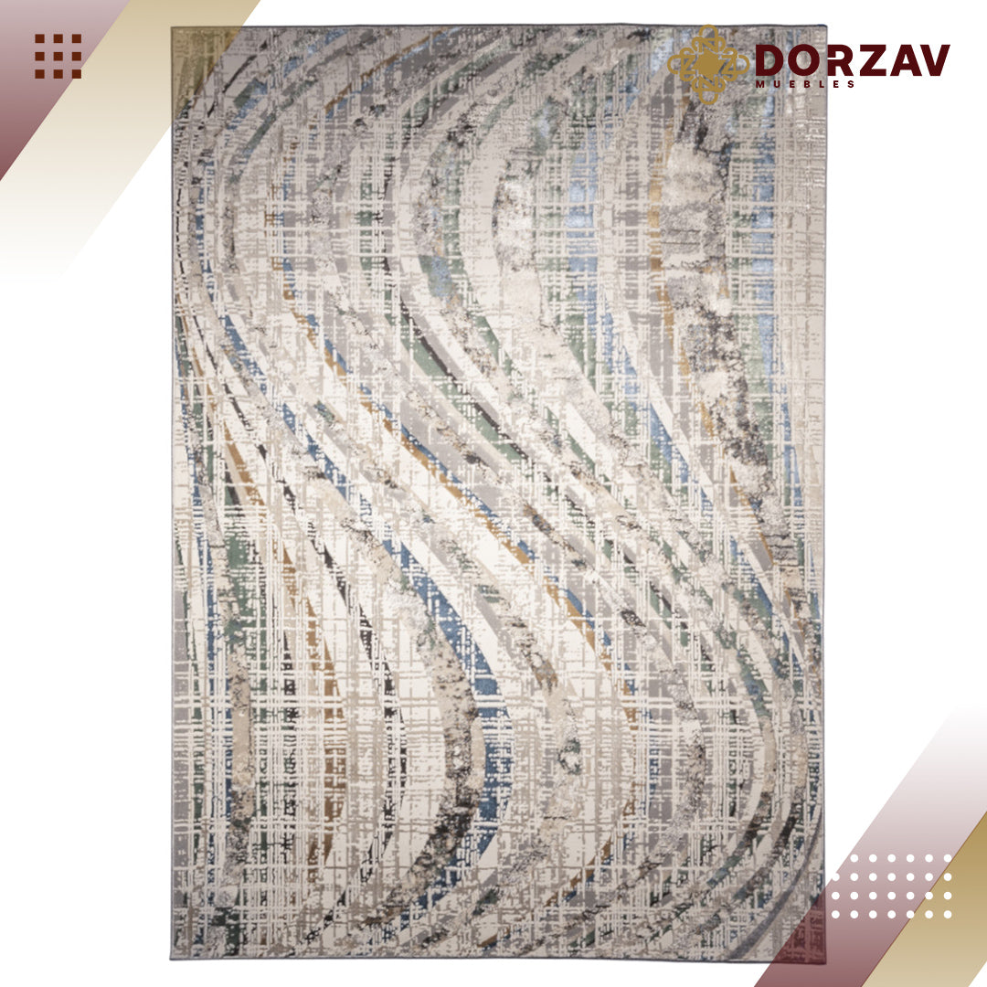 Tapete Decorativo Zaria T2233 Gris / Crema – Abstracto · Interior