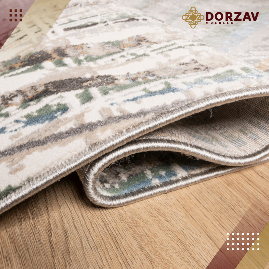Tapete Decorativo Zaria T2233 Gris / Crema – Abstracto · Interior