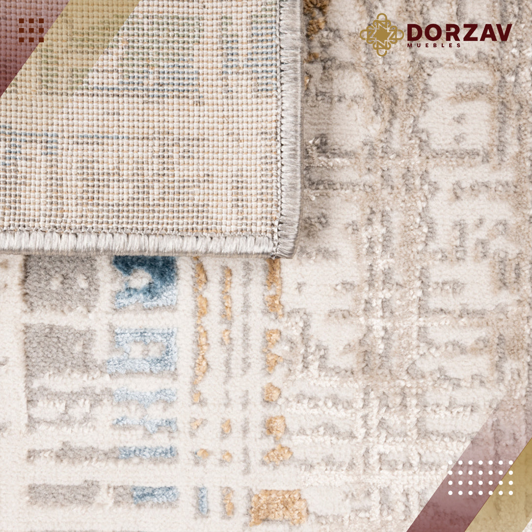 Tapete Decorativo Zaria T2233 Gris / Crema – Abstracto · Interior