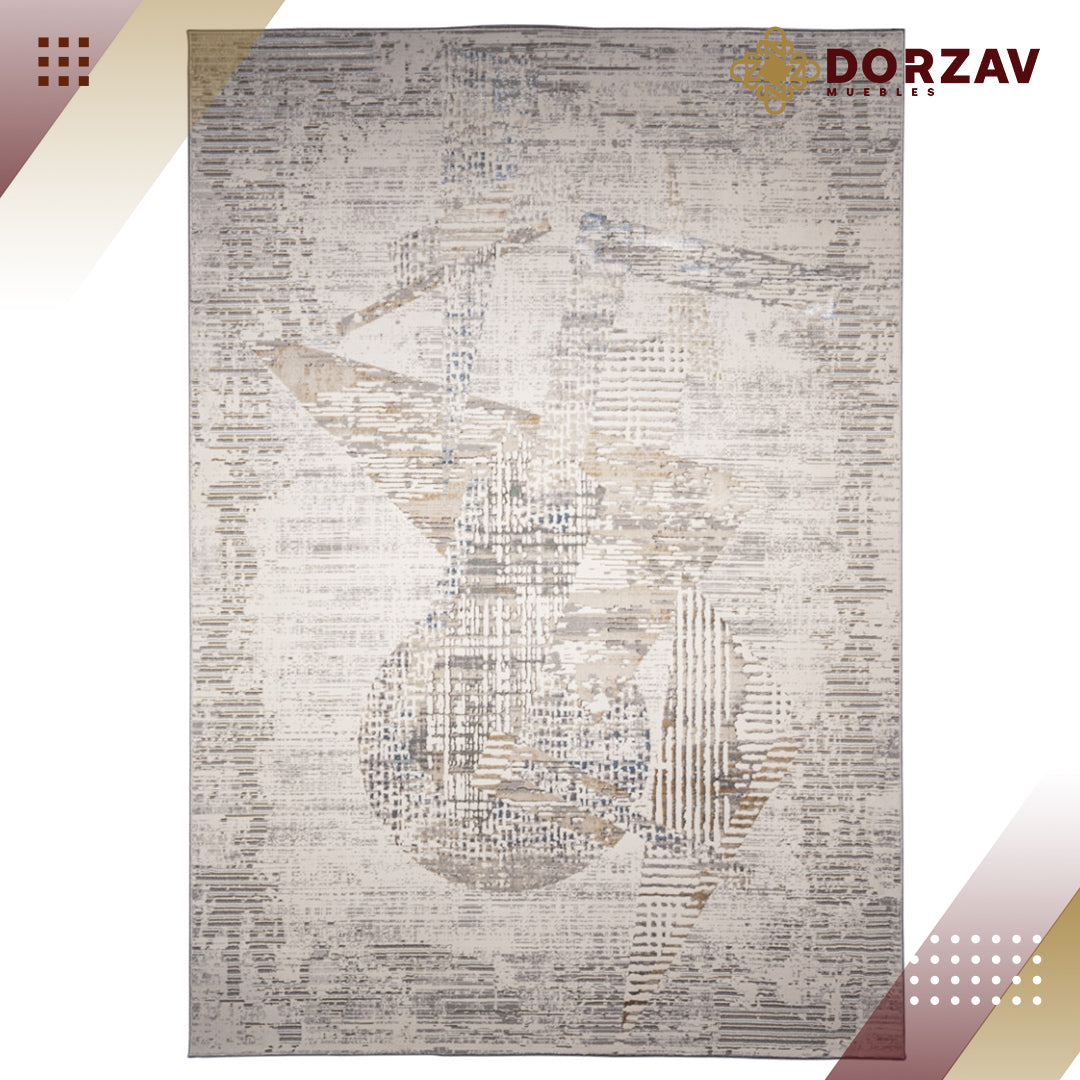 Tapete Decorativo Zaria T2234 Gris / Crema – Abstracto · Interior