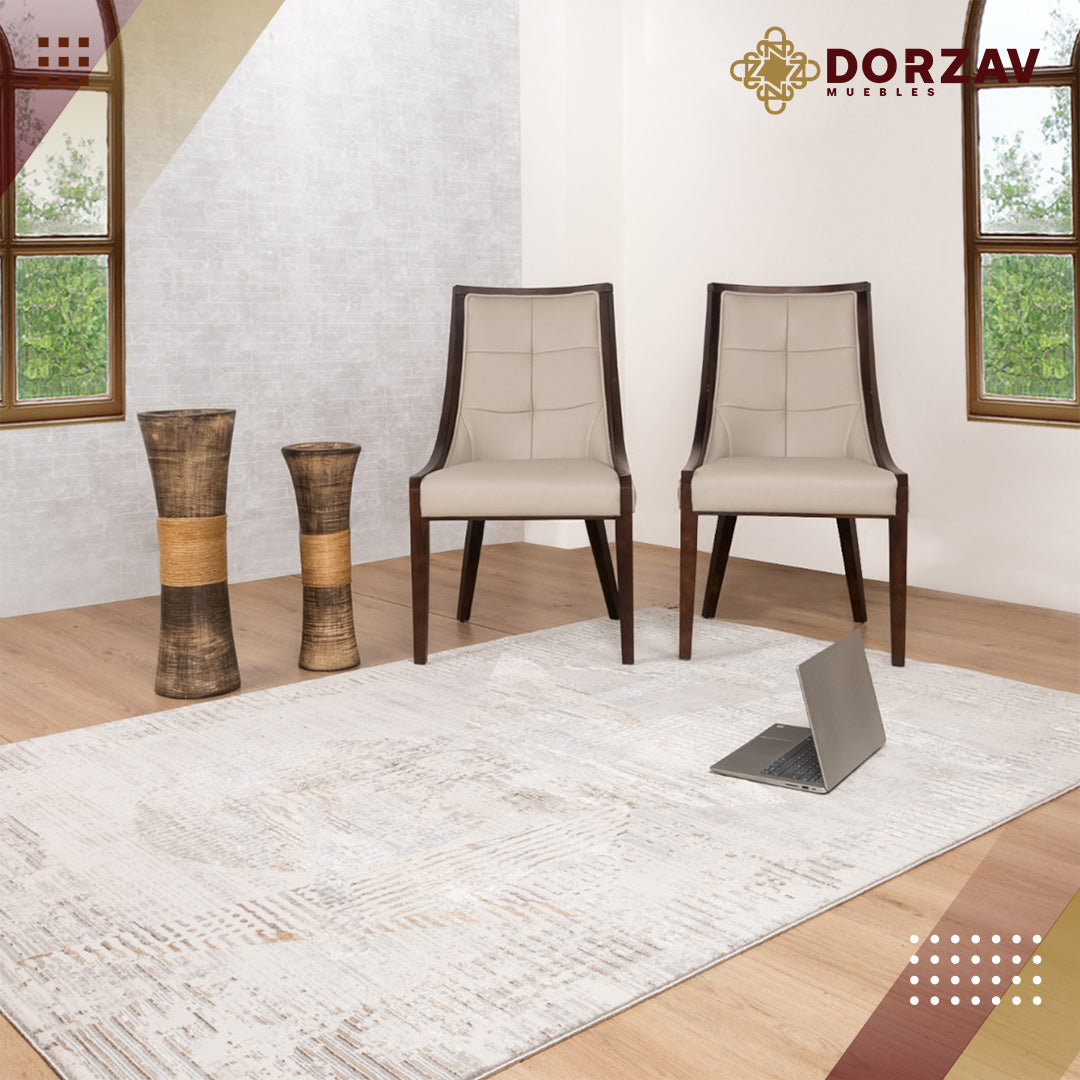 Tapete Decorativo Zaria T2234 Gris / Crema – Abstracto · Interior