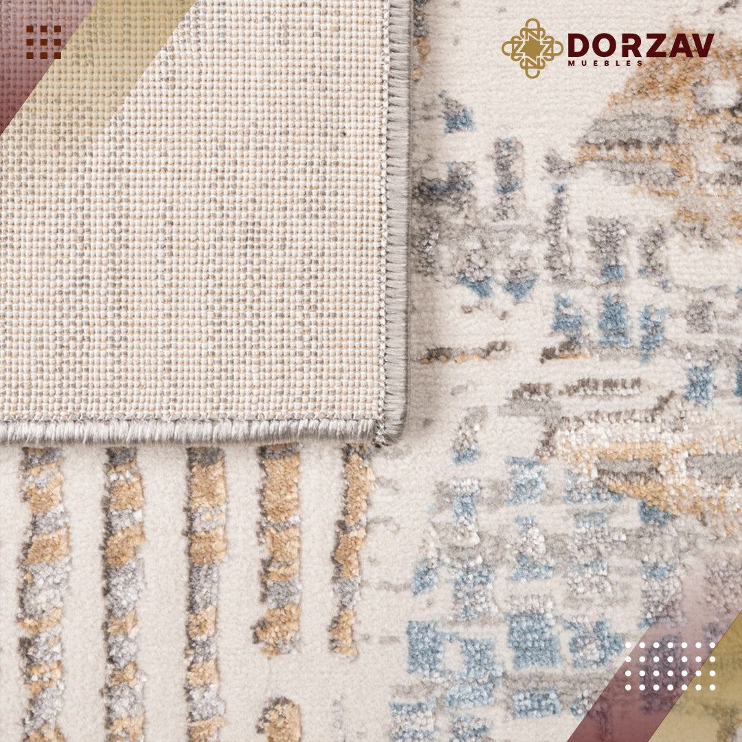 Tapete Decorativo Zaria T2234 Gris / Crema – Abstracto · Interior