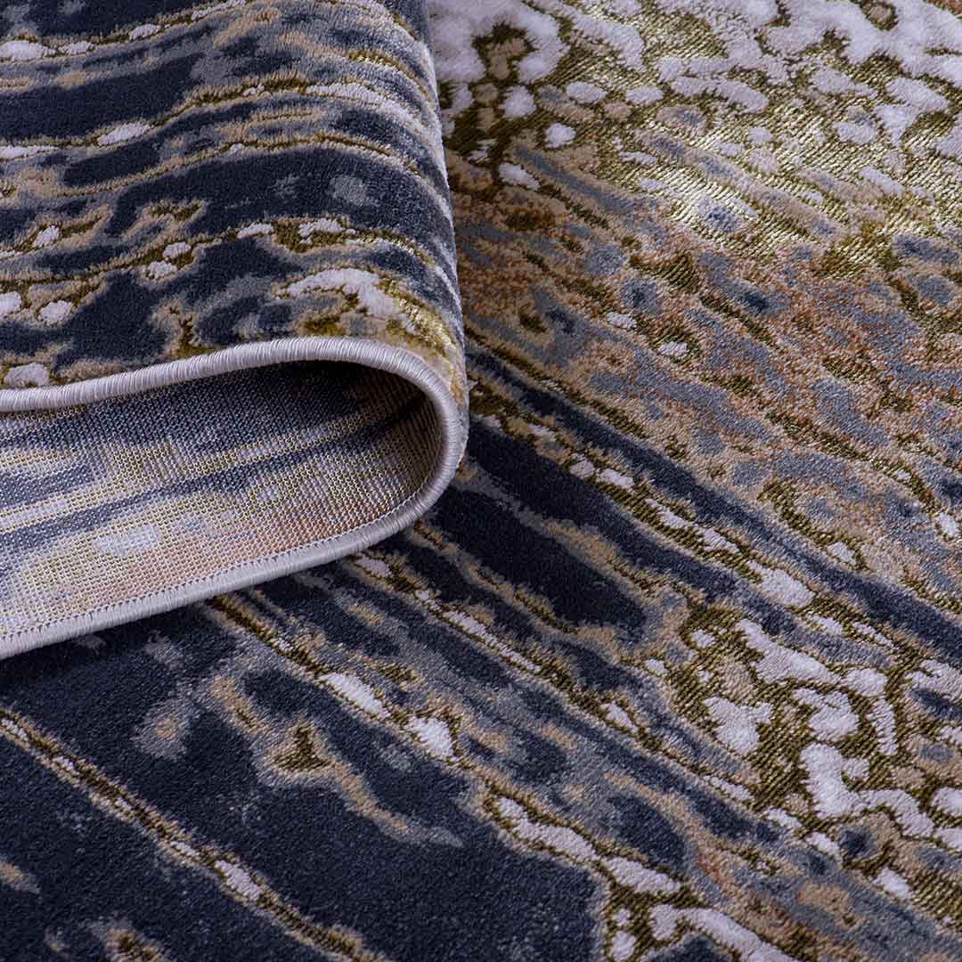 Tapete Decorativo Zuria 1008C Dorado / Taupe – Abstracto · Interior