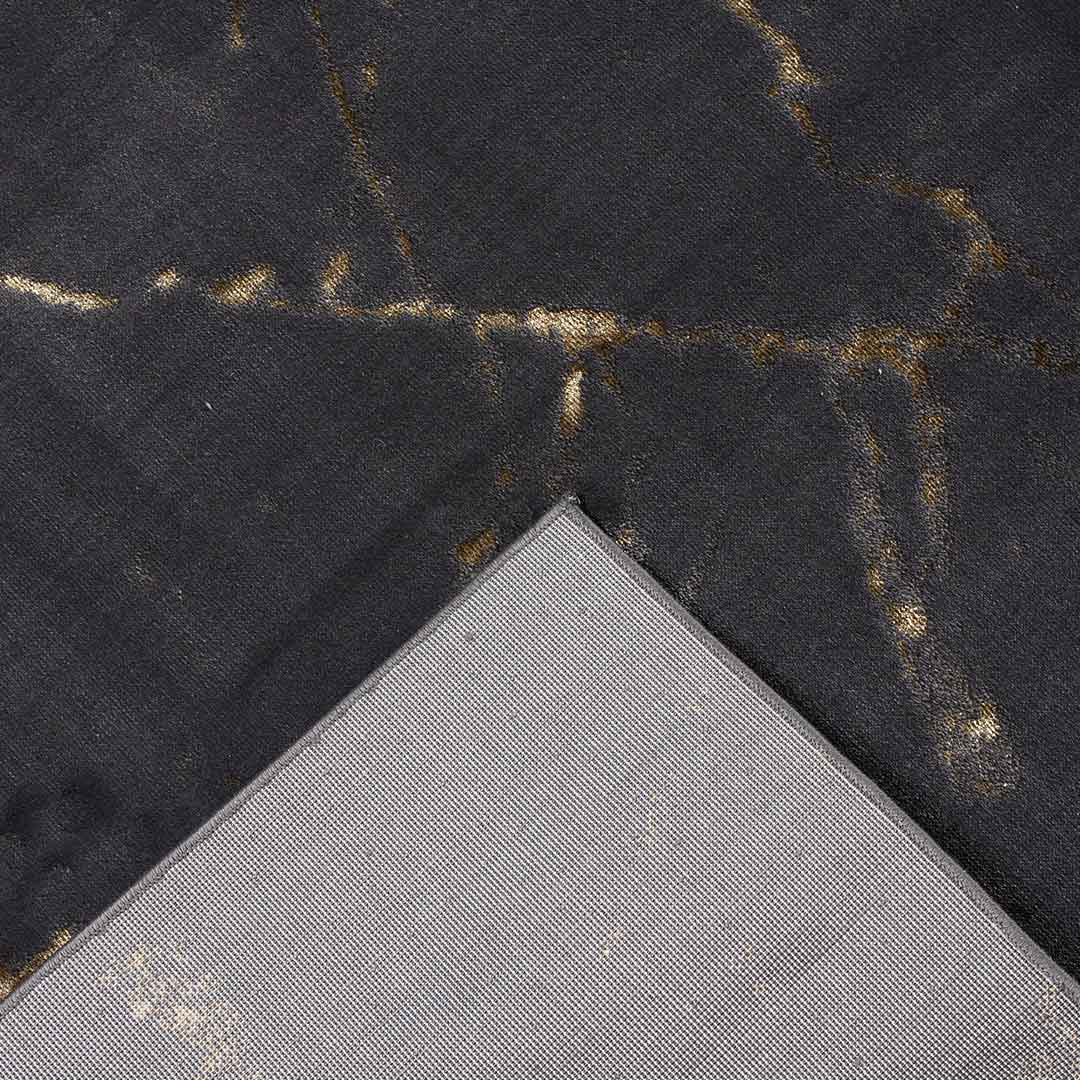 Tapete Decorativo Zuria 1041C Negro / Dorado – Abstracto · Interior
