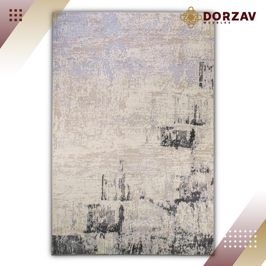 Tapete Decorativo Mardin T4006 Gris / Crema – Abstracto · Interior