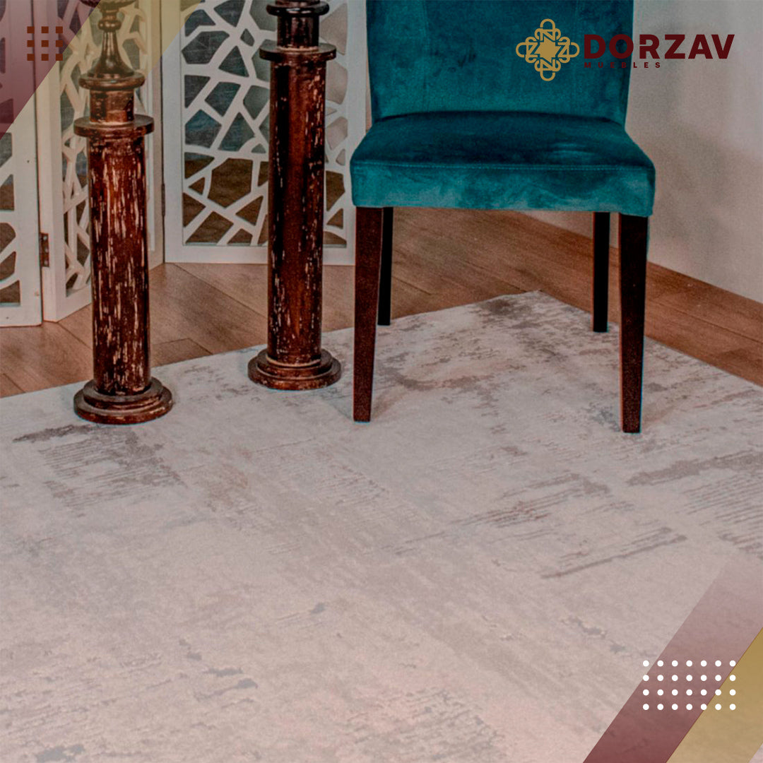 Tapete Decorativo Mardin T4006 Gris / Crema – Abstracto · Interior
