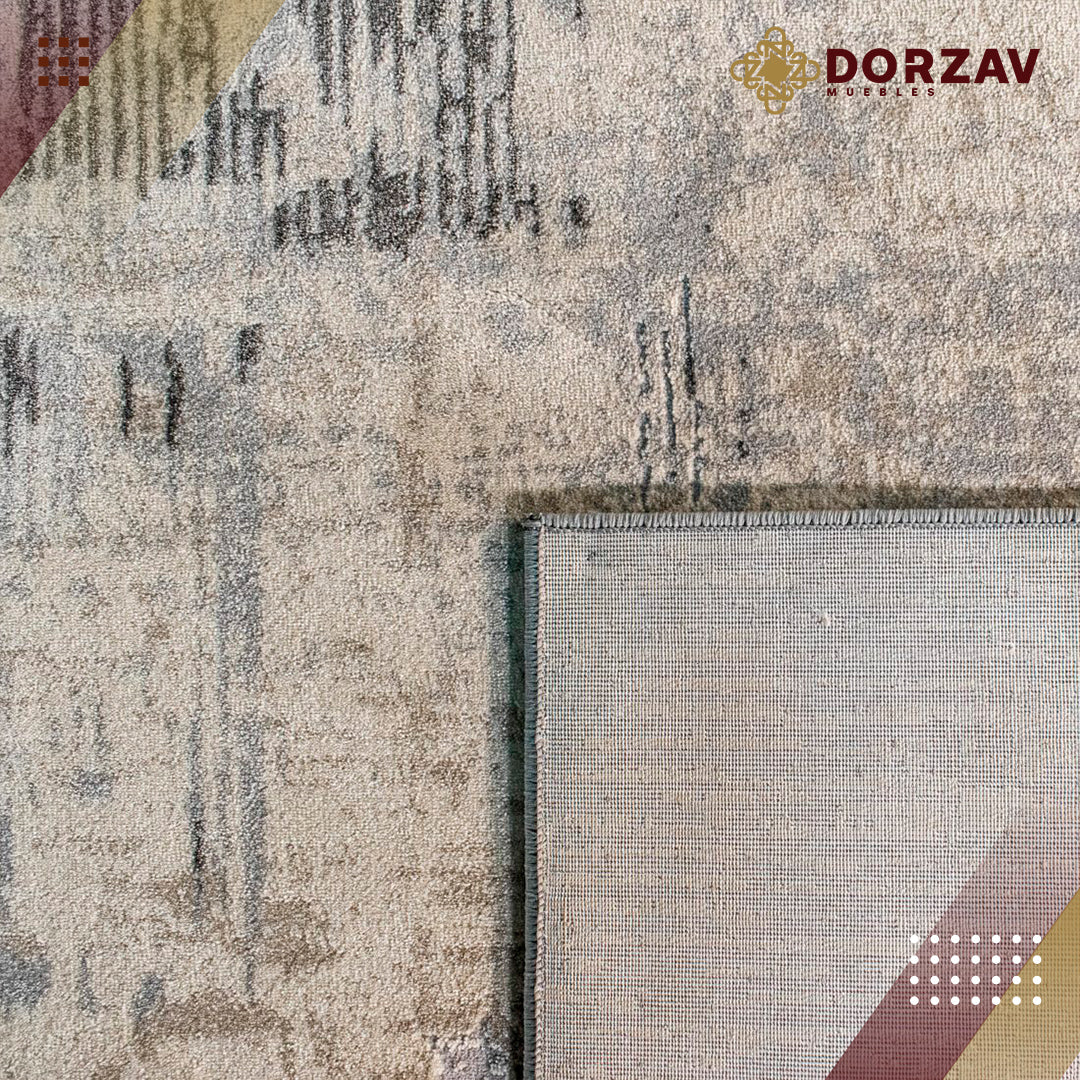 Tapete Decorativo Mardin T4006 Gris / Crema – Abstracto · Interior